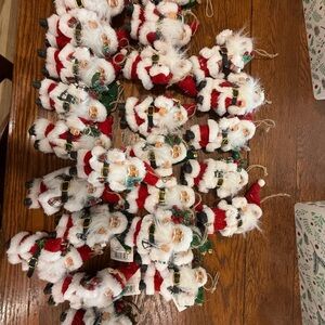 Festive Santa Claus Ornaments Set